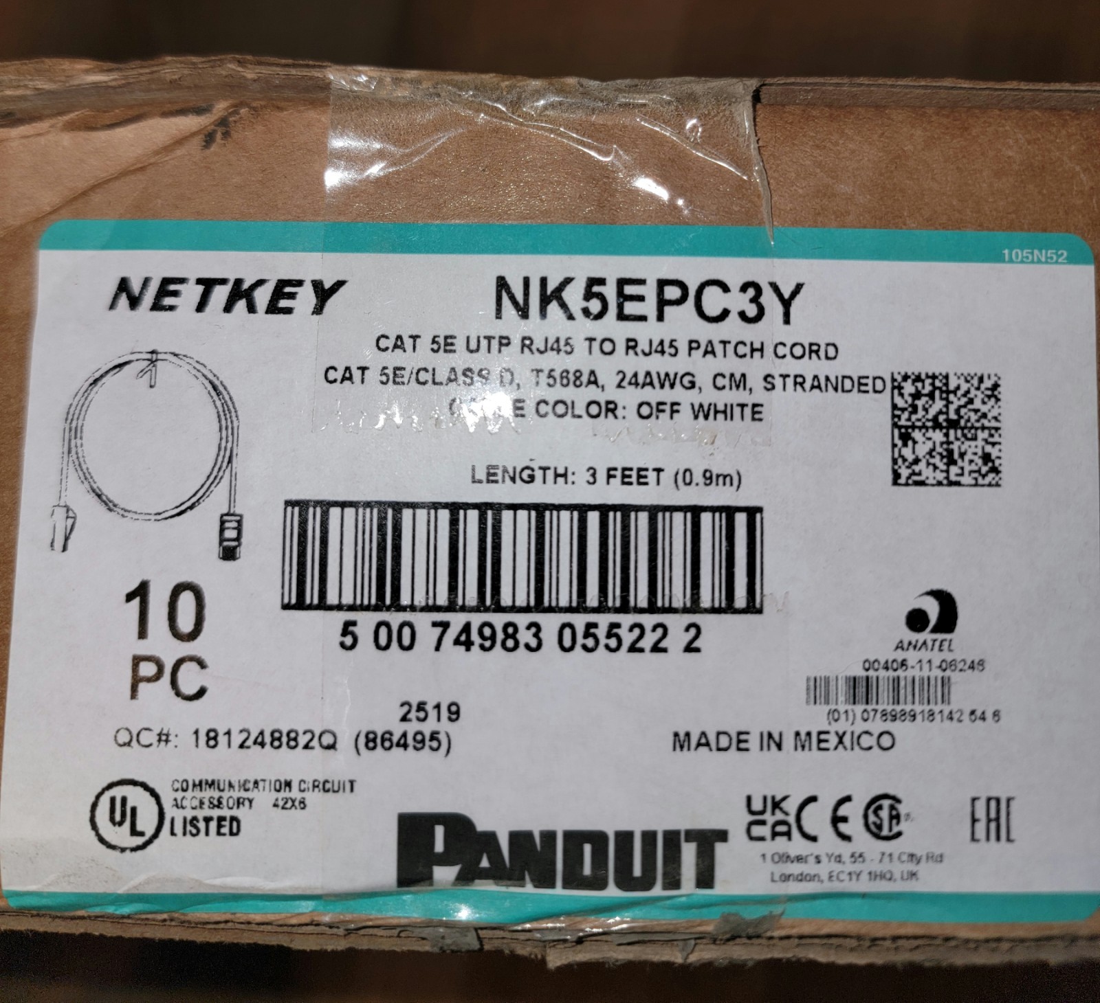 Panduit Netkey NK5EPC3Y