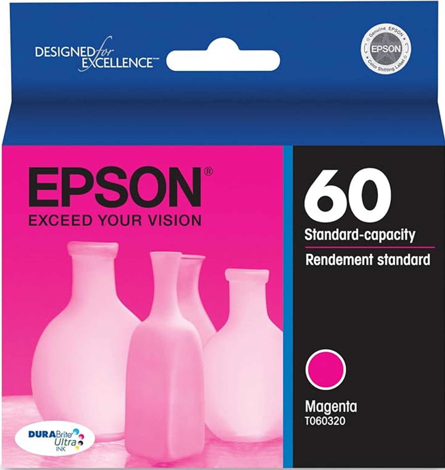 New Genuine Epson 60 Magenta Ink Cartridge Bag CX3800, CX3810