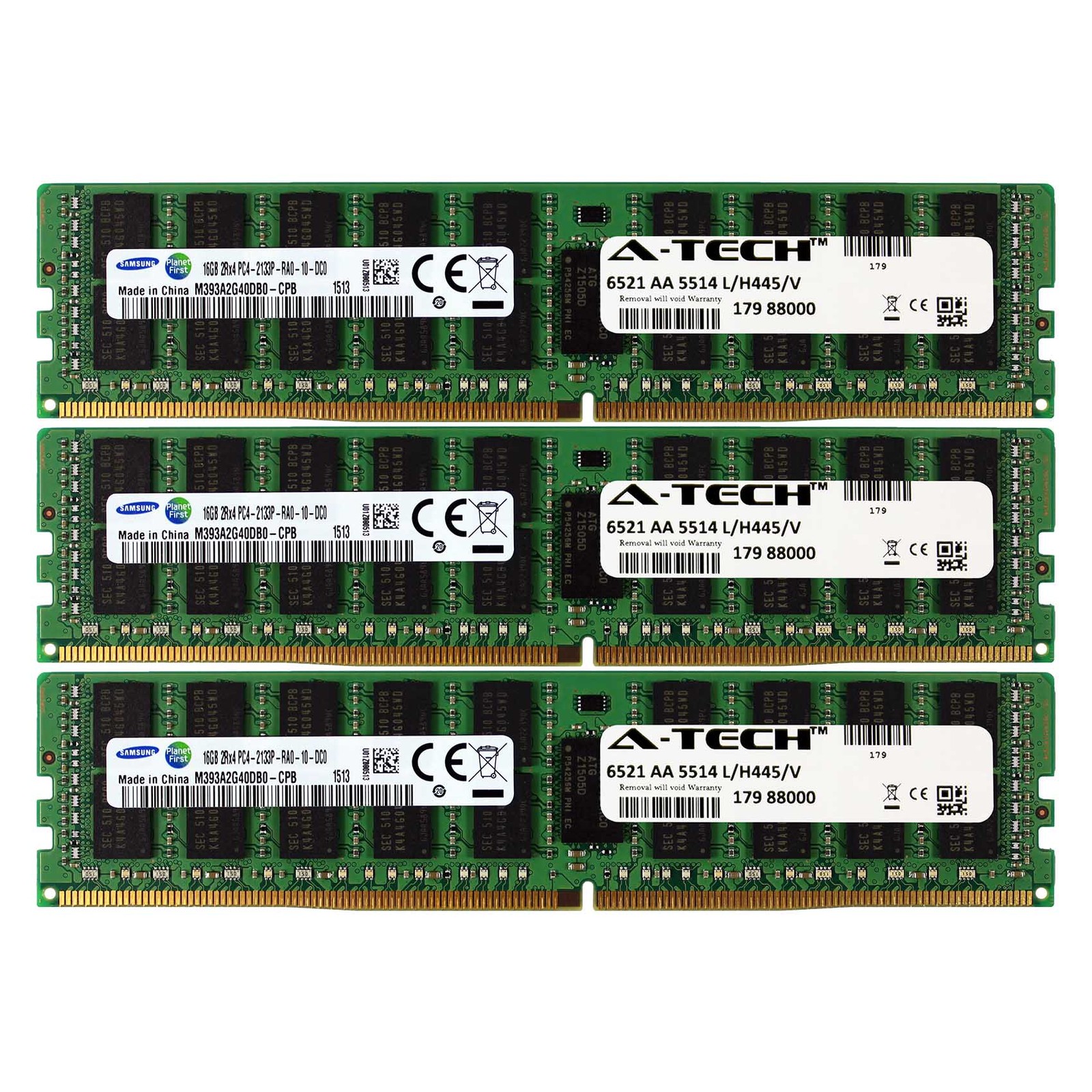PC4-17000 Samsung 48GB Kit 3x 16GB HP Cloudline CL2100 726719-B21 Memory RAM