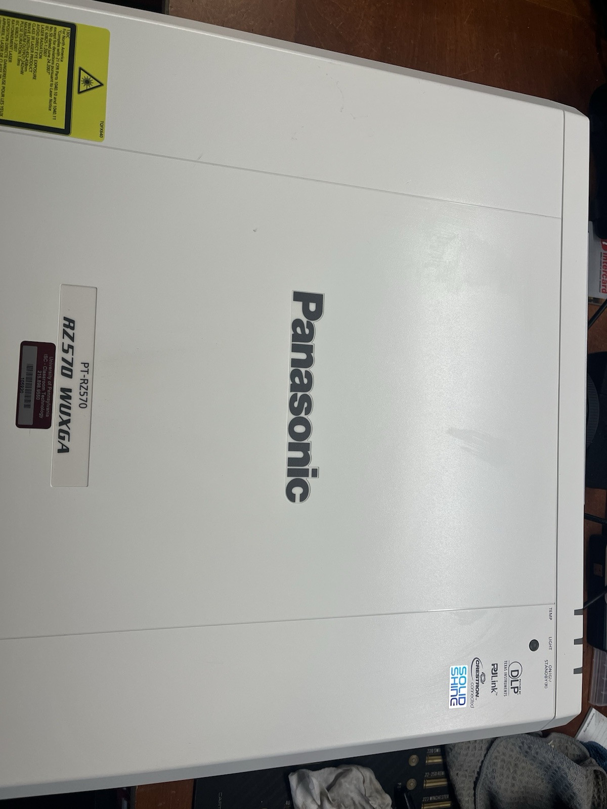 Panasonic PT-RZ570 5400 Lumen Laser DLP Projector (1851 hours)