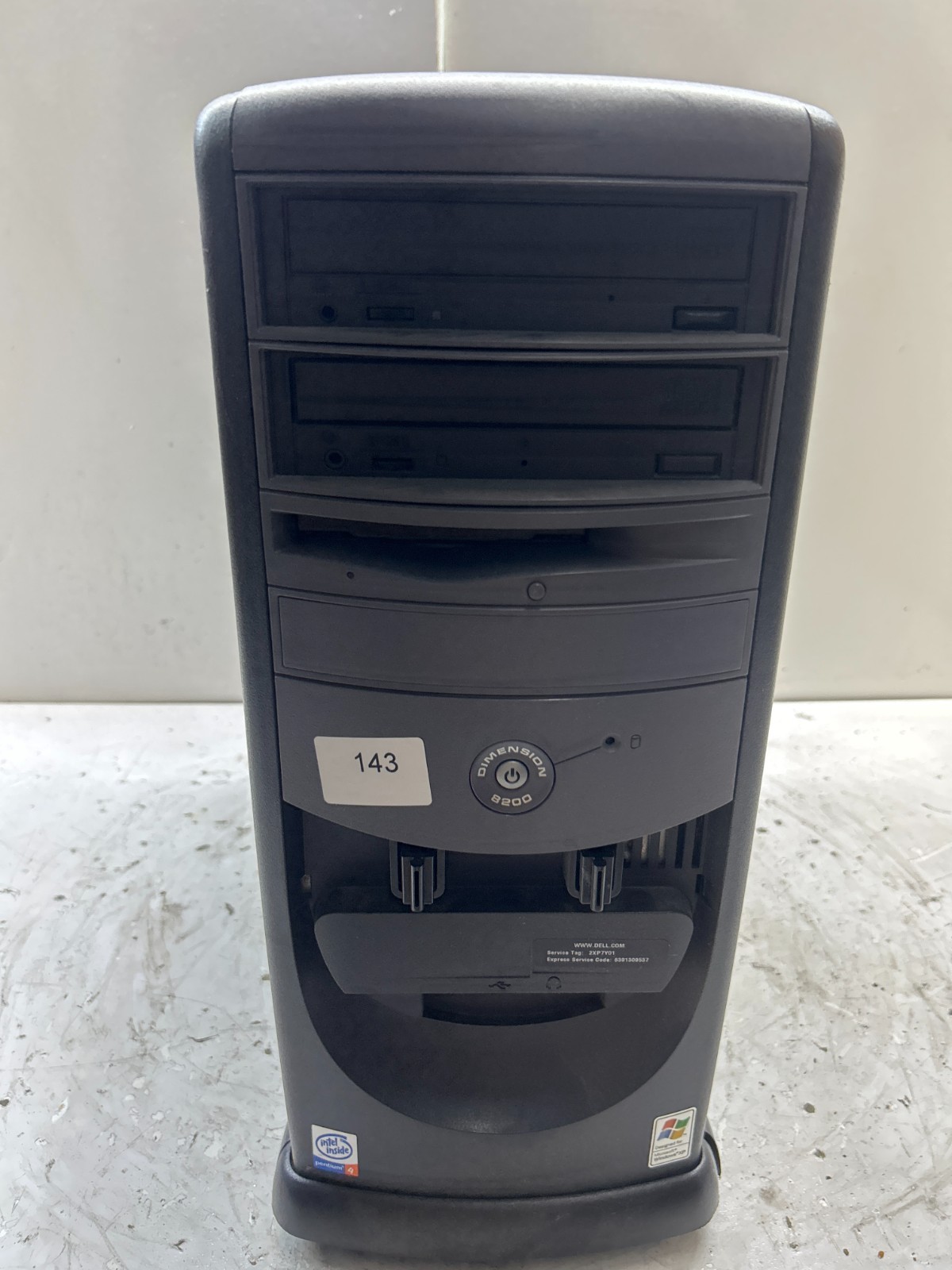 Dell Dimension 8200 Intel Pentium 4 1.70GHz 512MB NO HDD