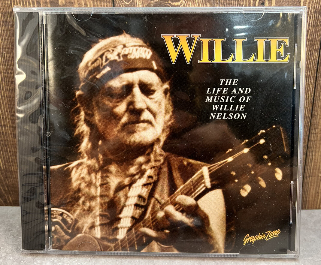 SEALED NEW Willie Nelson Life & Music Interactive PC Mac Vintage CD-ROM 1996 HTF
