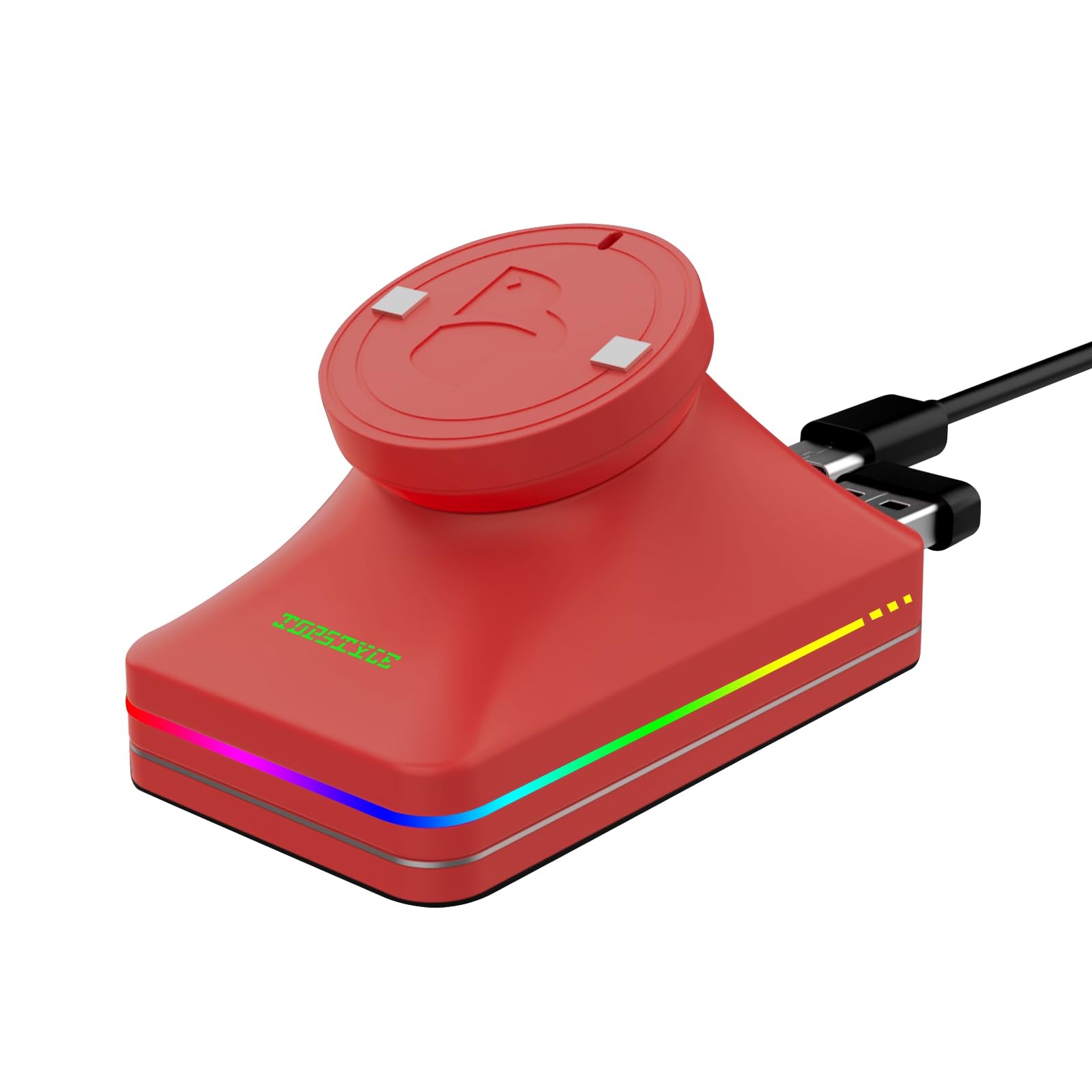TOPSTYLE Magnetic Mouse Charging Dock Red