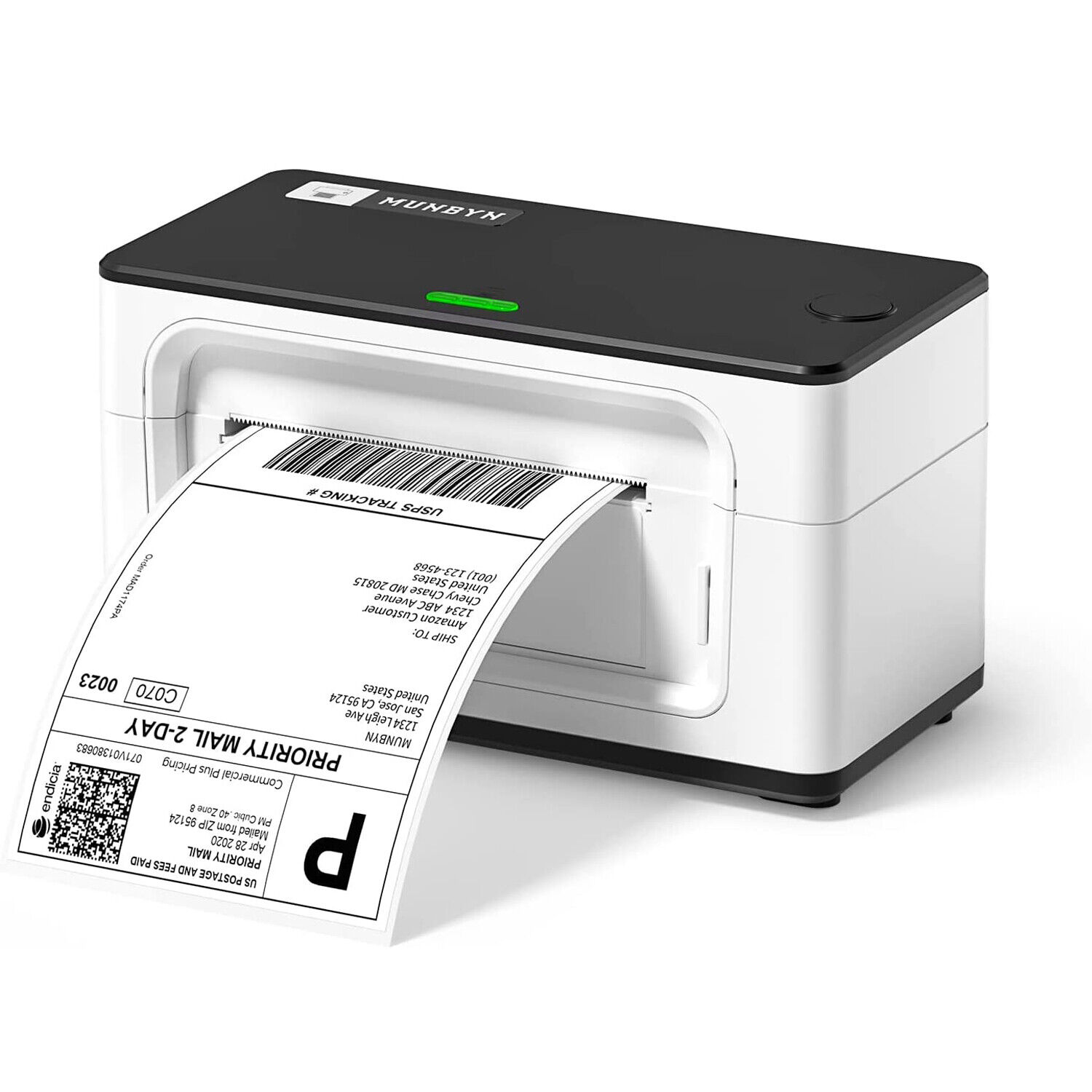 MUNBYN Thermal Shipping Label Printer USB 4x6 Barcode Labels for USPS UPS FedEx