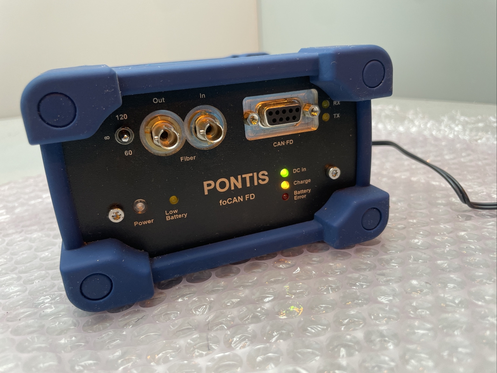 Pontis EMC foCAN FD Fiber Optic CAN Bus Data Transmission Device Used