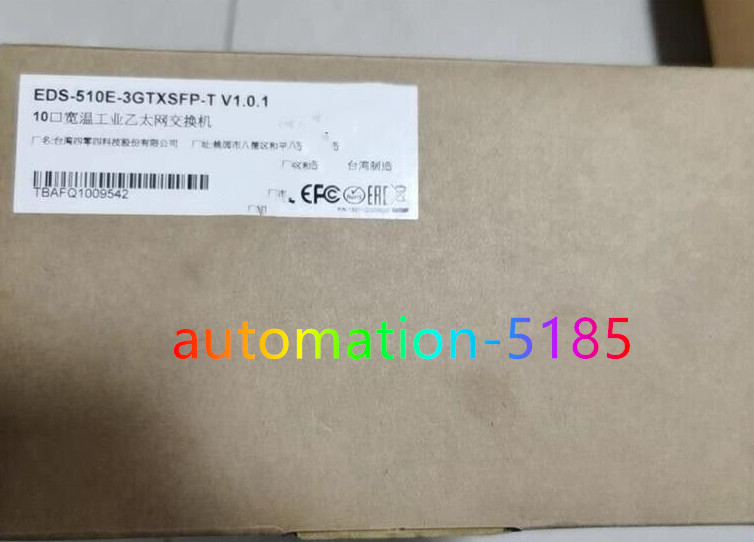 MOXA Switch EDS-510E-3GTXSFP V1.0.1 Brand New by DHL or Fedex fast shipping