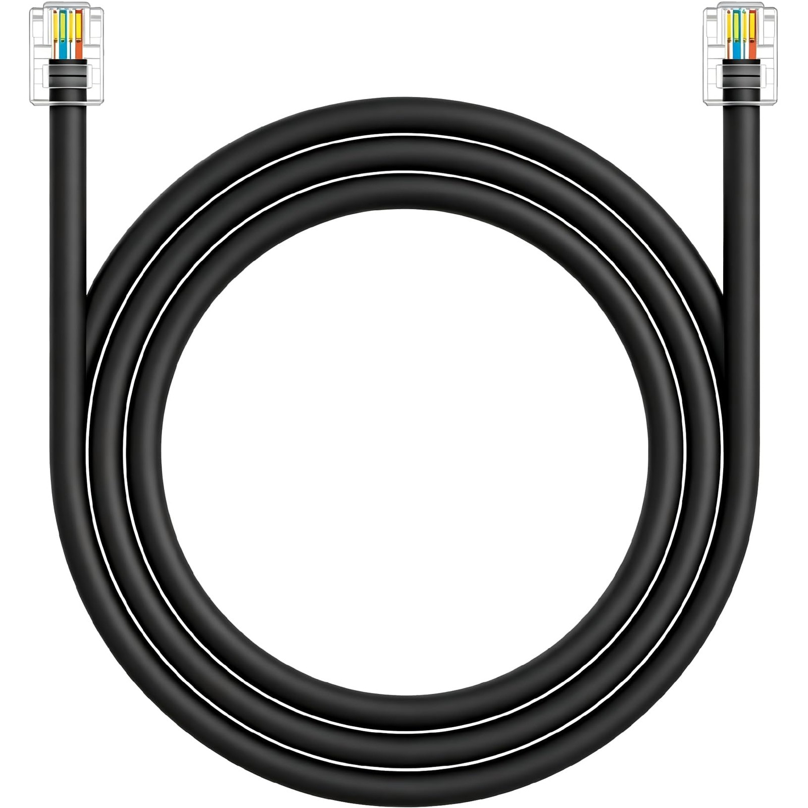 CAT5 / CAT5e RJ11 Data Cable DSL Cable 10ft High-Speed DSL Modem Cable Twiste...