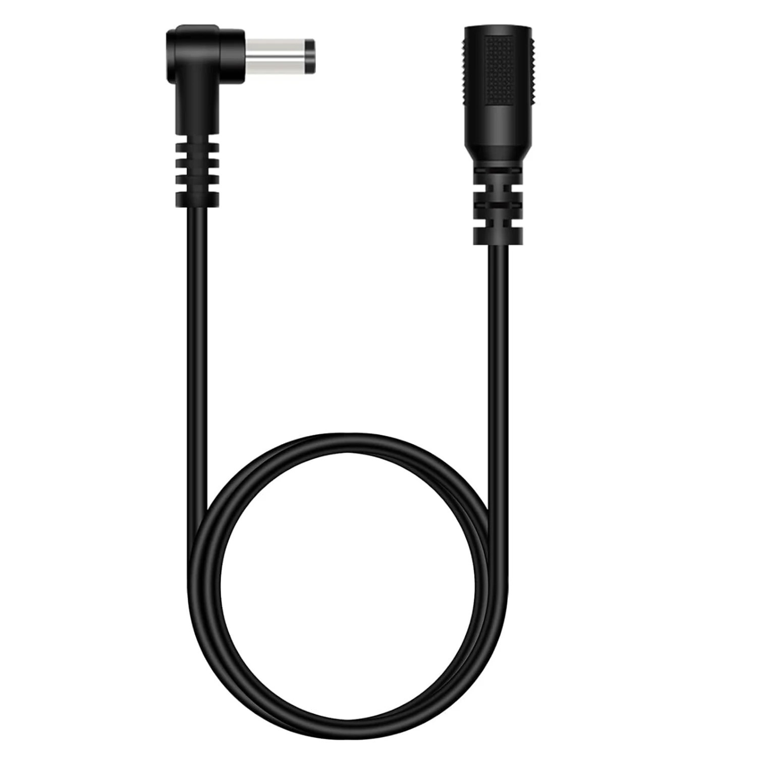 DC Extension Cable 5.5×2.1 / 5.5×2.5mm - 90° Angle Male to Female 18AWG