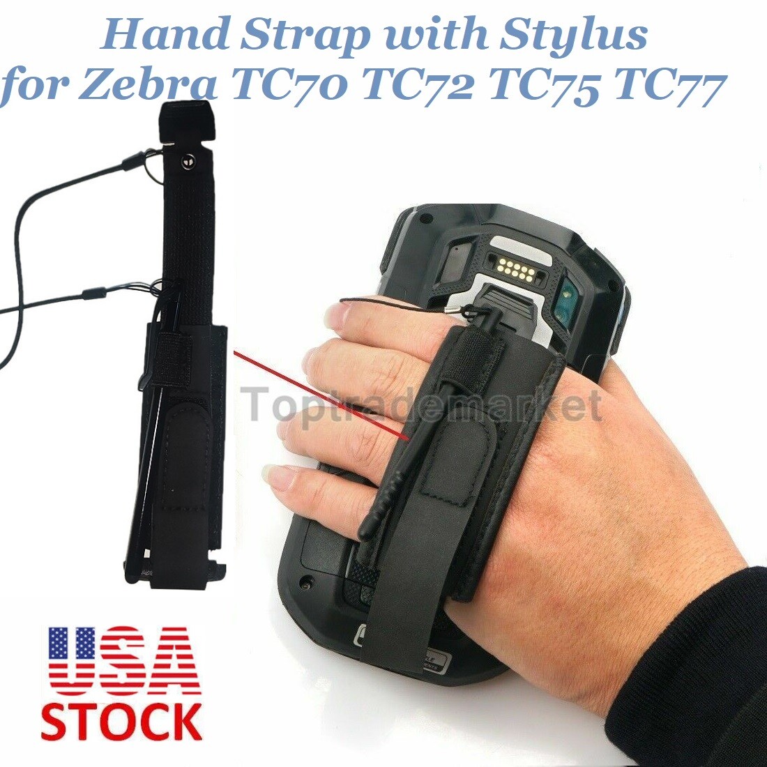 US NEW Hand Strap with Stylus for Zebra Symbol TC70 TC72 TC75 TC77 Scanner STOCK