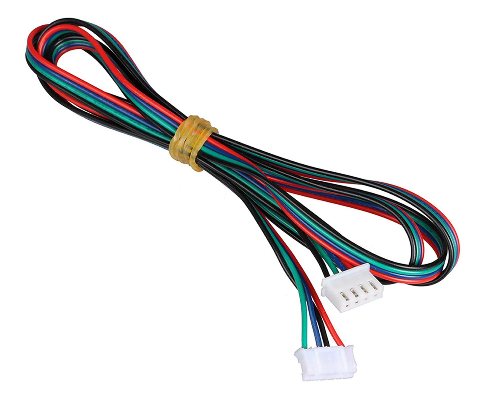 6Pcs 1.5M/4.9ft Stepper Motor Cables XH2.54 4Pin to 6Pin 1.5 meters, White