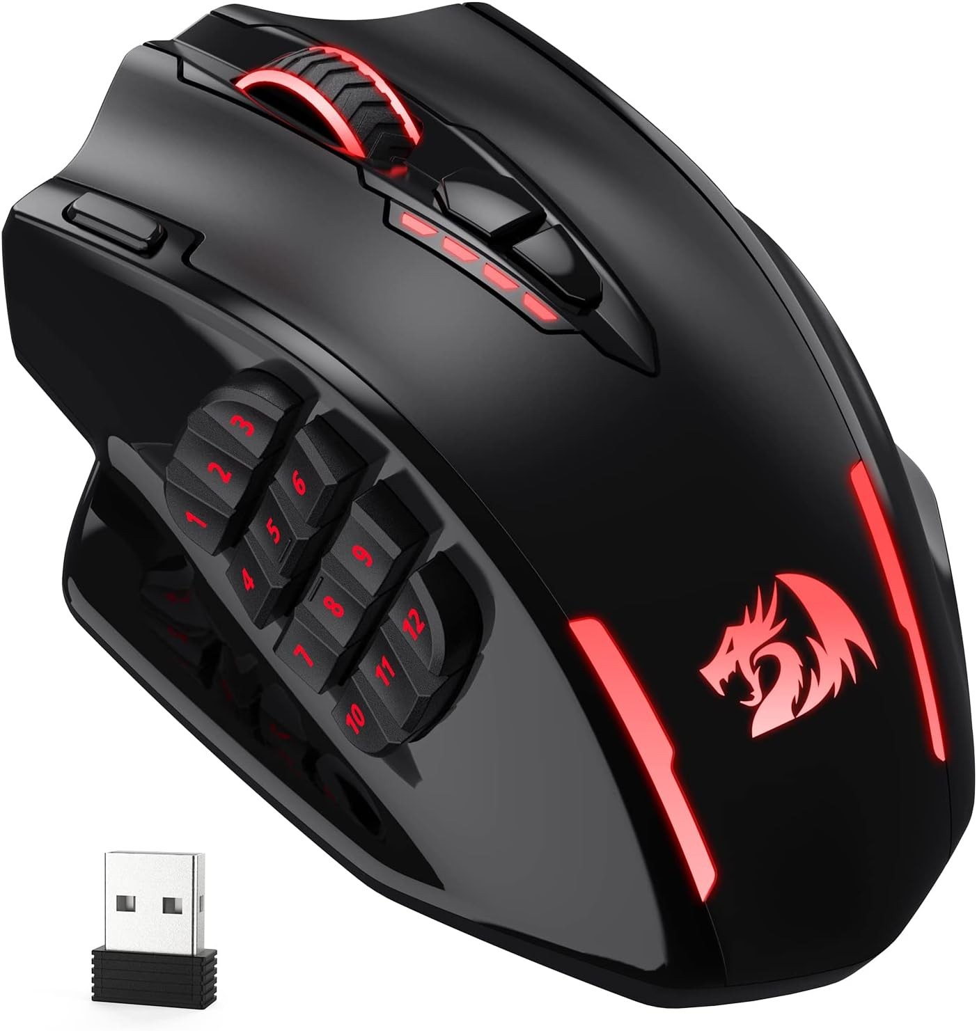 Redragon M913 Impact Elite Wireless Gaming 16000 DPI Wired/Wireless RGB Mouse