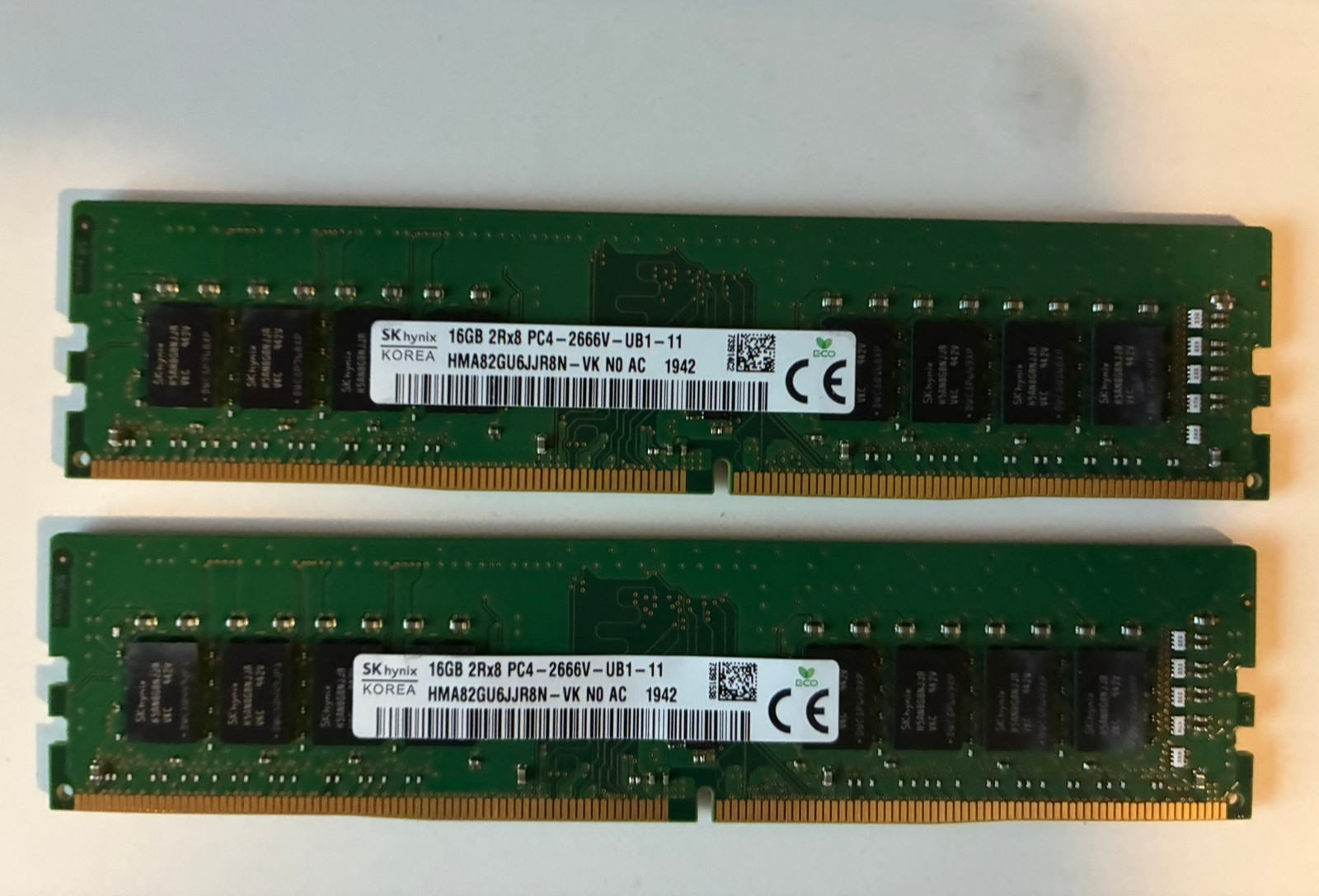 SK hynix 32GB (2x16GB) DDR4 DIMM 2666MHz Desktop RAM