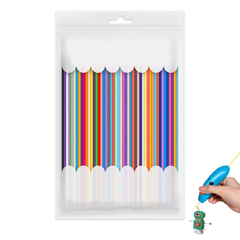 Tayinem 300Pcs 3D Pen Refills Pack for 3Doodler Start+, Safe LowTemp PCL Fila...