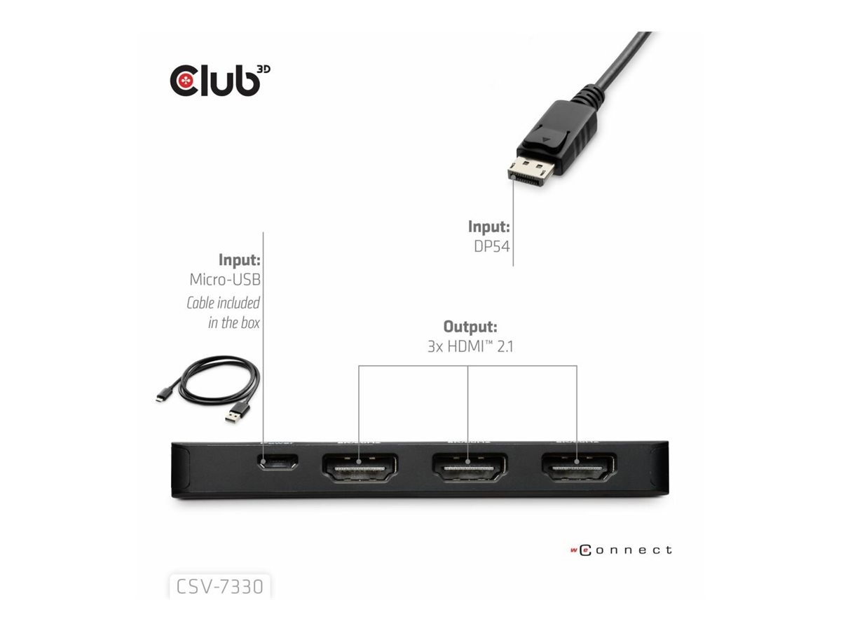 Club 3D Adapter CSV-7330 DisplayPort HDMI Digital/Display/Video Adapter 0.14