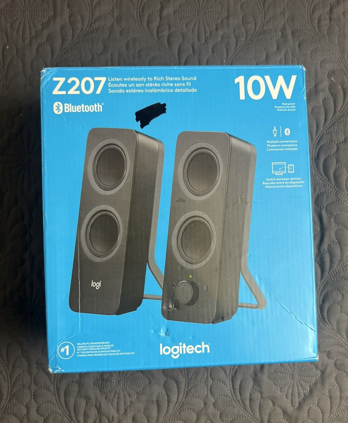 Logitech Z207 2.0 Multi Device Stereo Speaker 980-001294 - Black OPEN BOX Tested