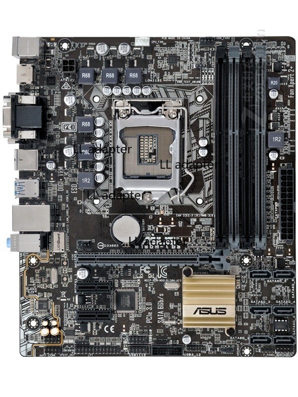 For ASUS B150M-A D3 motherboard LGA1151 DDR3 64G VGA+DVI+HDMI M-ATX Tested OK