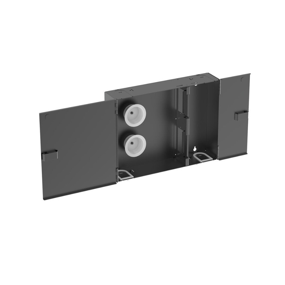 Panduit FWME4 Wall Mount Fiber Enclosure 4 FAP/Cassette Slots Black