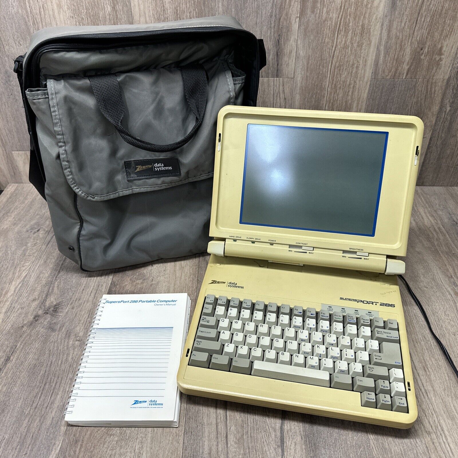 Vintage Zenith Data Systems SUPERSPORT 286 Computer With Power Supply (READ)