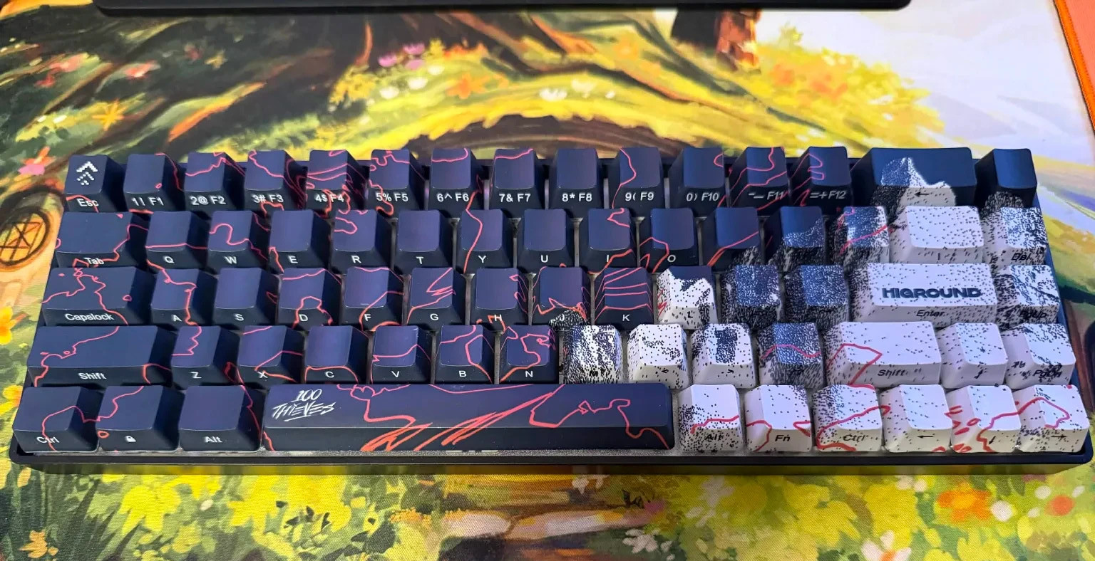 100 Thieves x Higround Keyboard Mechanical 65% Limited Edition Drop