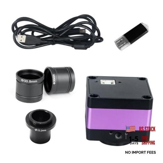 4K HD Microscope Camera with Real-Time Imaging – 4608 x 3456 Resolution, 16MP