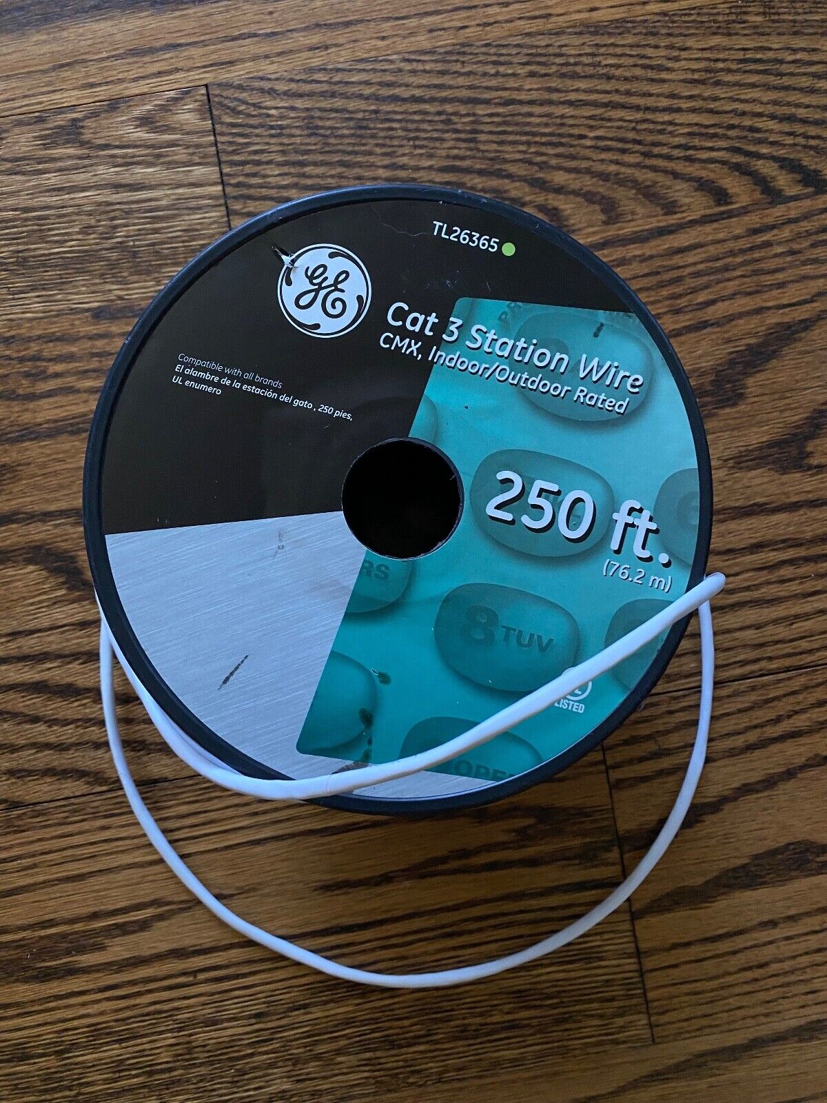 General Electric Cat 3 Station Wire TL26365 CMX Indoor/Outdoor ~200FT 4-Wire