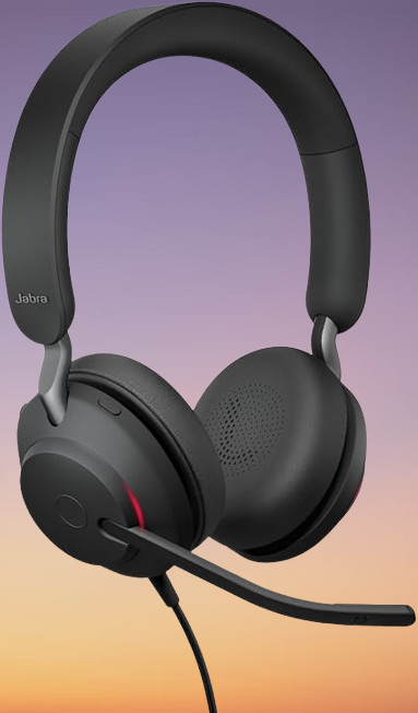 Jabra Evolve2 40 SE Wired Stereo Headset 3-Mic USB-C/A Black