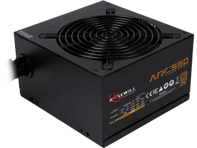 Rosewill 550 Watt Gaming Computer Power Supply, 80 Plus Bronze PSU ARC 550,black