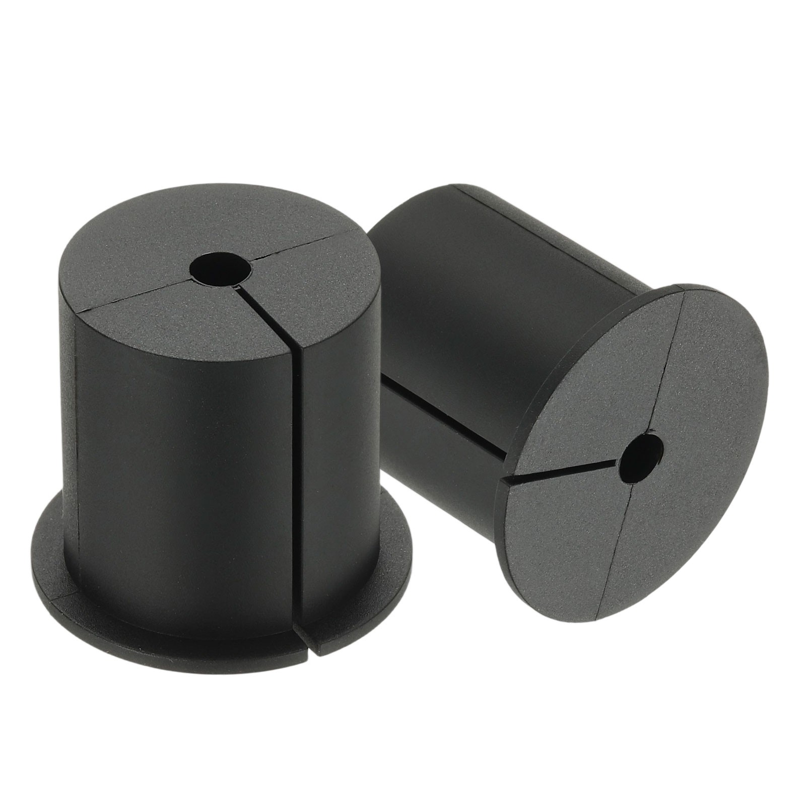 2 Pcs 1-3/8" Wall Grommet Cable Routing Kit for 0.26" (6.5mm) Hole Black