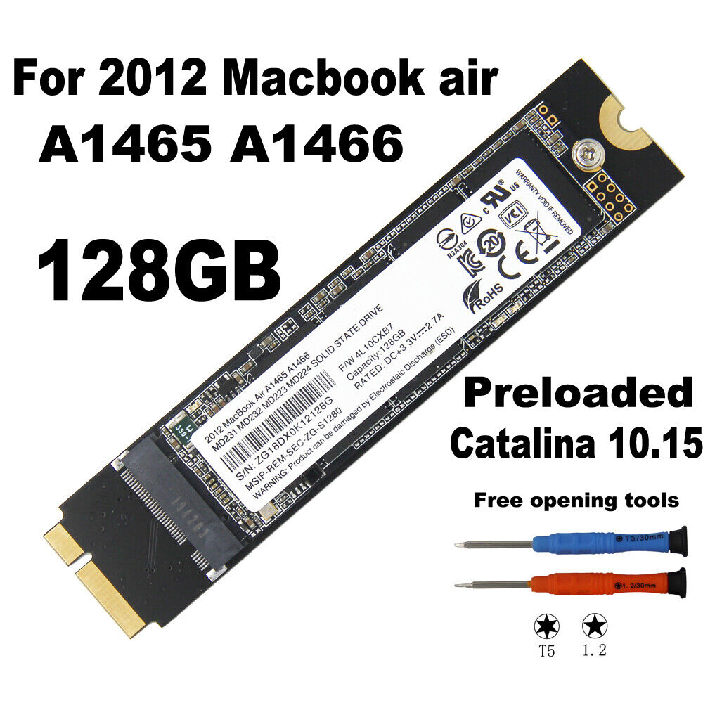 NEW 128GB SSD REPLACE THNSNS128GMFP FOR MacBook Air 11” A1465 13\