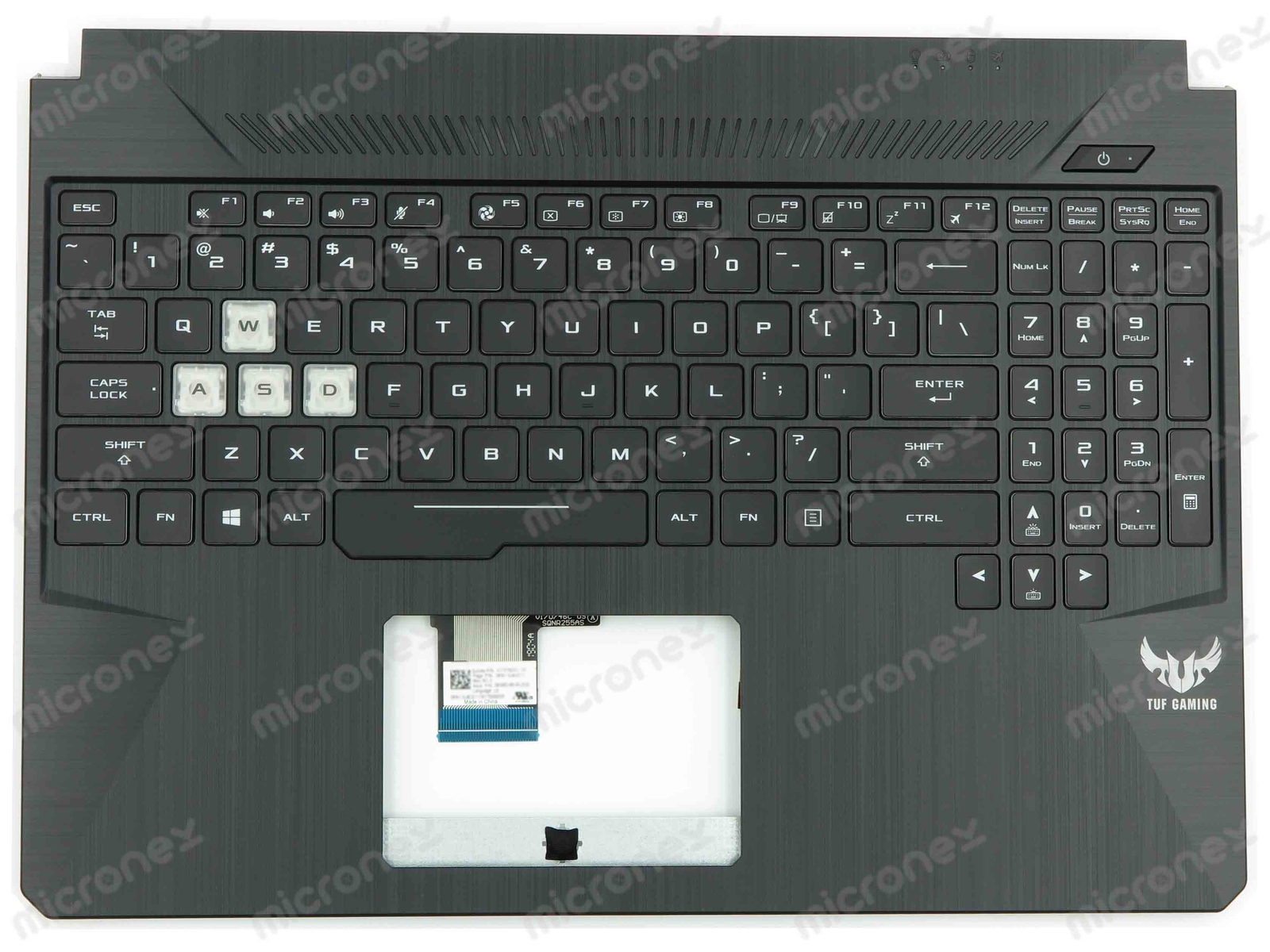 FOR Asus 90NR02C3-R31US1 Palmrest Keyboard LED