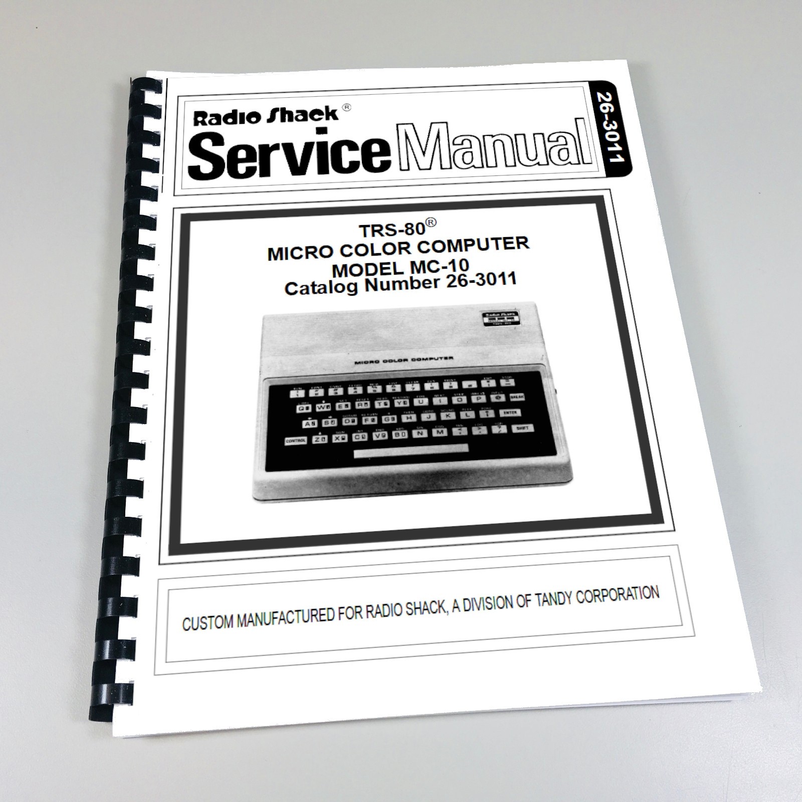 Radio Shack Tandy TRS-80 MC-10 Micro Color Computer Service Manual
