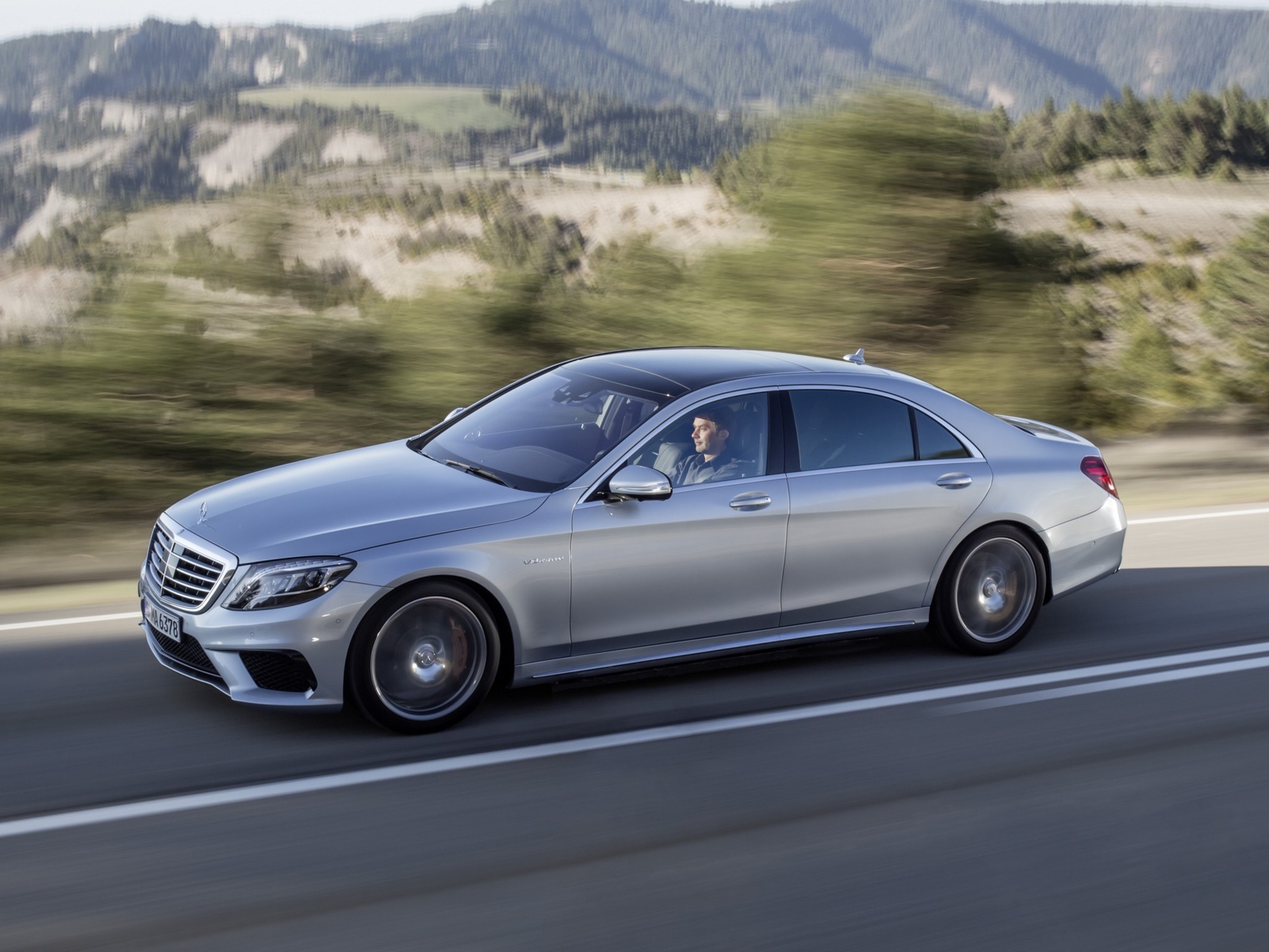 Cars 2013 mercedes benz s 63 amg w222 Desk Mat Stitched