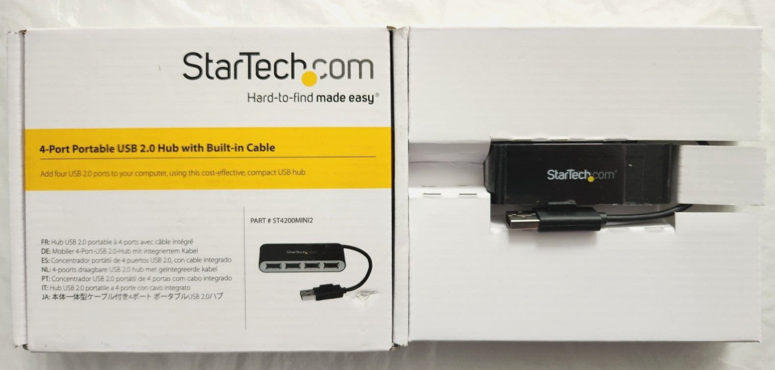 StarTech.com 4 Port USB 2.0 Hub Small Travel USB Hub #ST4200MINI2 - 