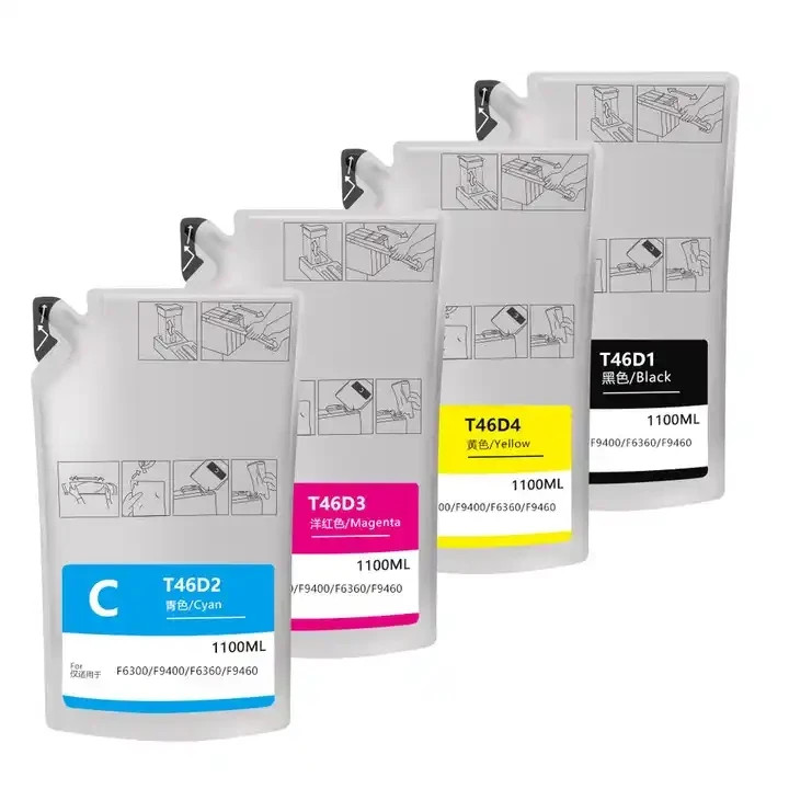 4color/set T46D2-T46D4 Sublimation Transfer Dye for Epson Surecolor F6300 F9400 
