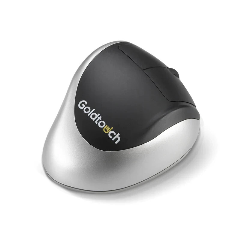 Goldtouch RIGHT-Handed Comfort MOUSE Wireless Bluetooth KOV-GTM-B Black/Silver
