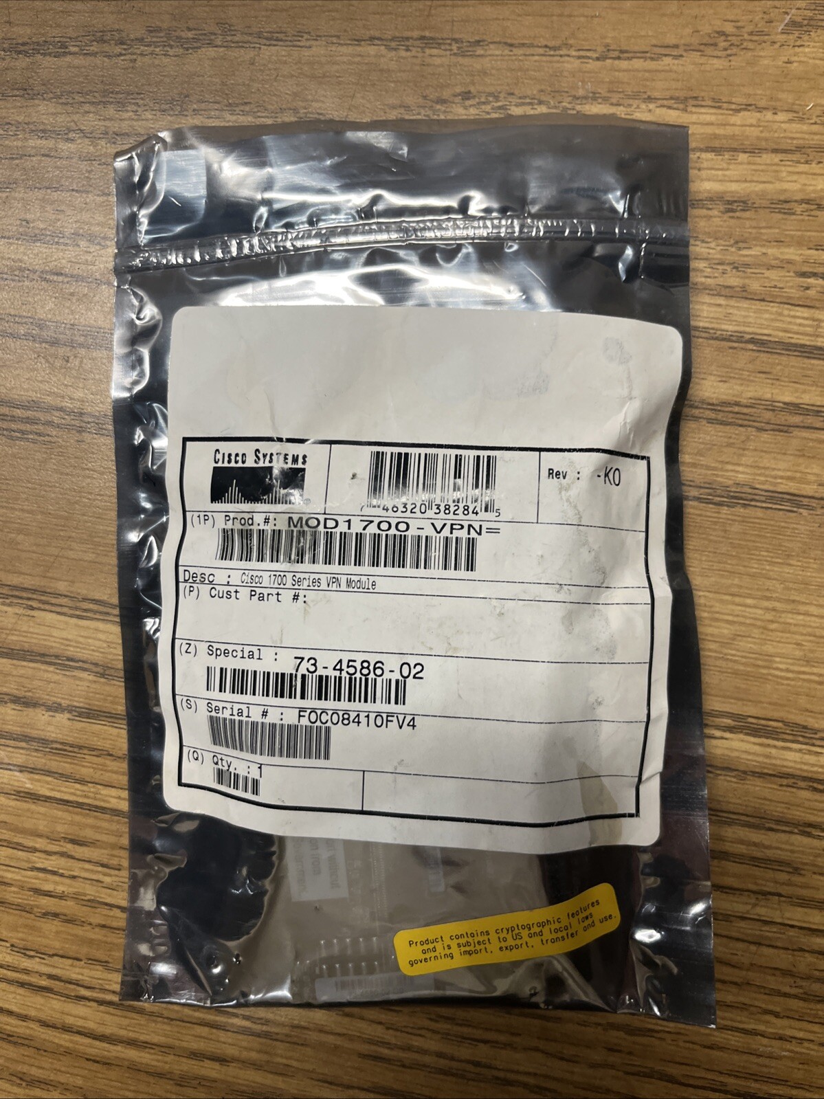 Cisco Systems MOD1700-VPN 1700 Series VPN Module