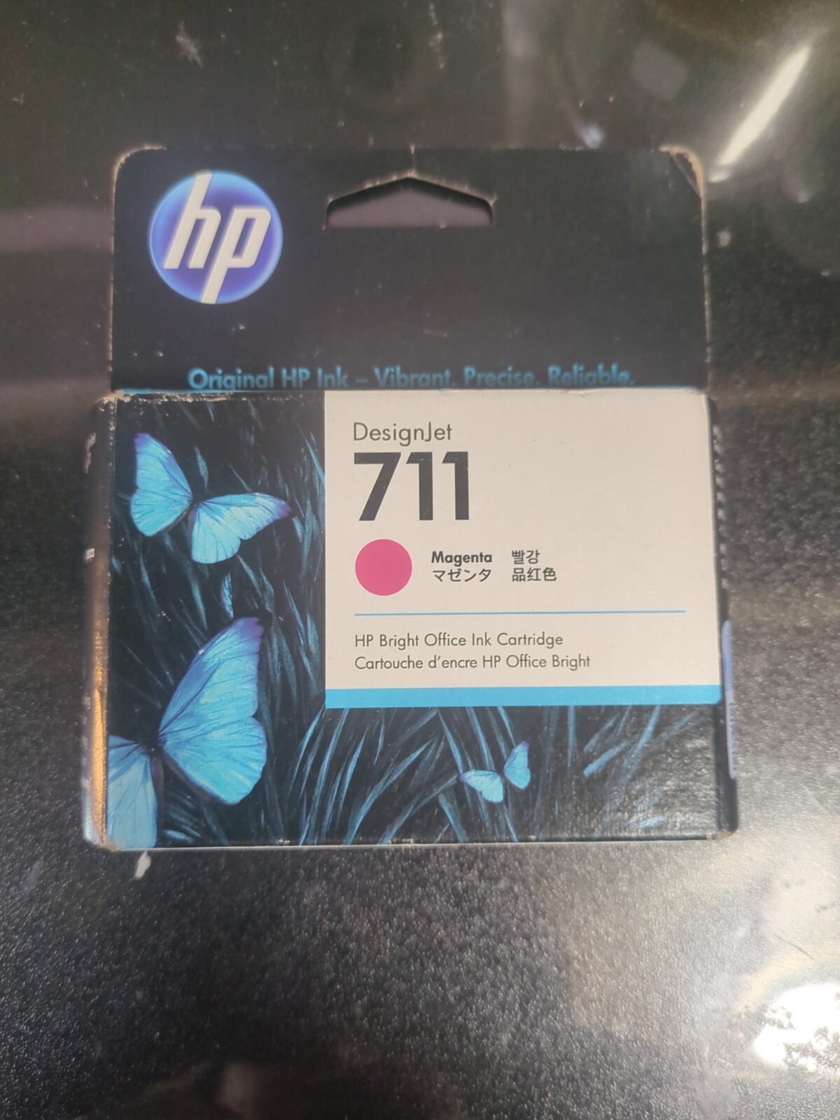 HP 711 Magenta DesignJet Ink Cartridge, CZ131A Exp 11/2022 #36
