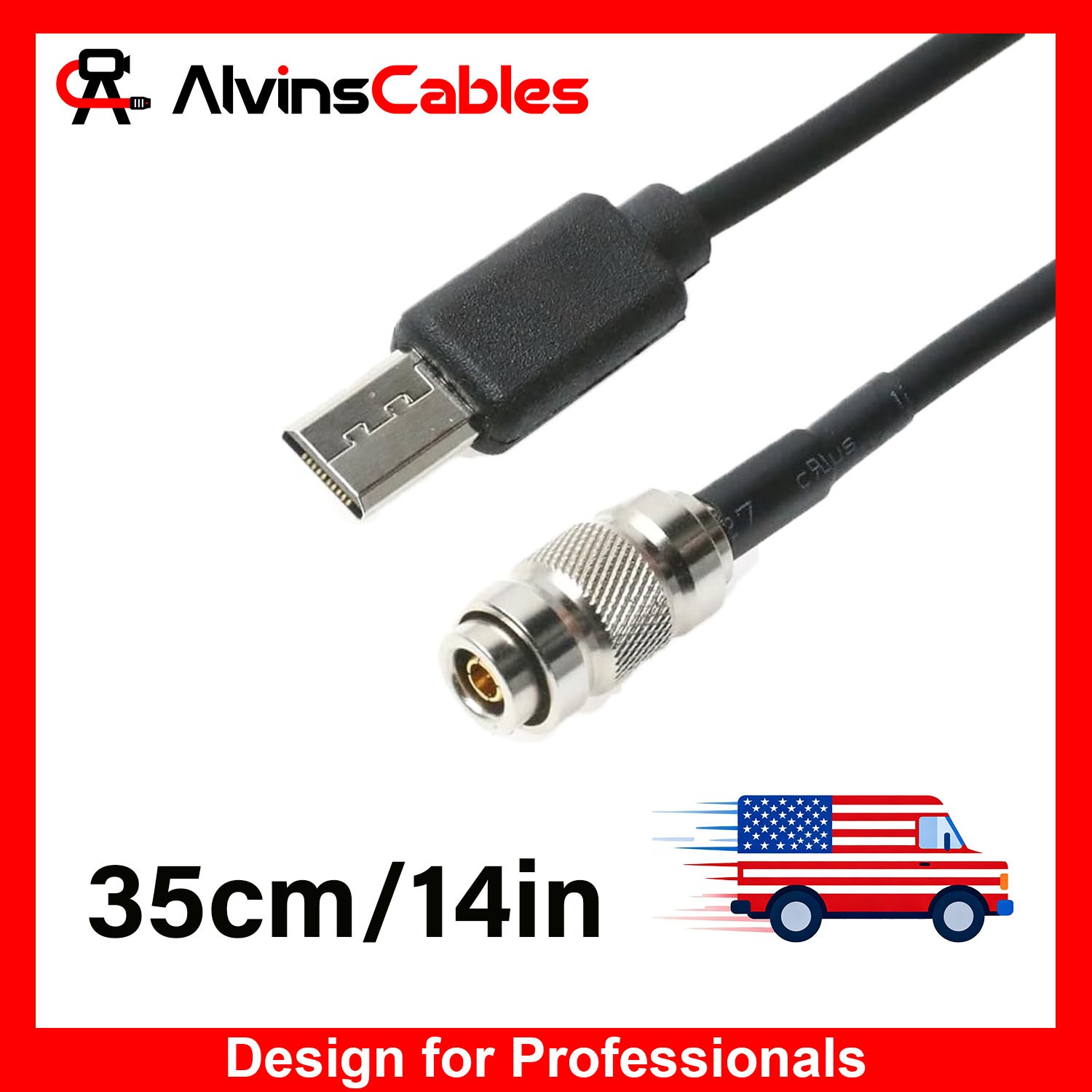 Timecode Cable for Sony FX3 FX30 A7S3 A1 DIN to Micro USB SYNC Exten Cable 35cm