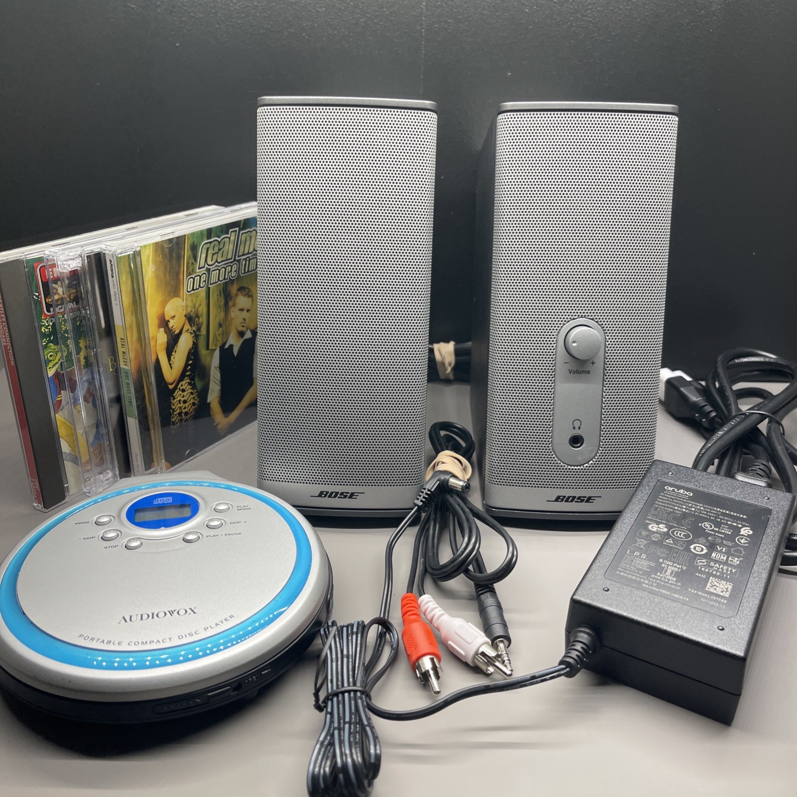 TESTED Bose Companion 2 Series II Multimedia Speakers System + AC Adp  + BUNDLE