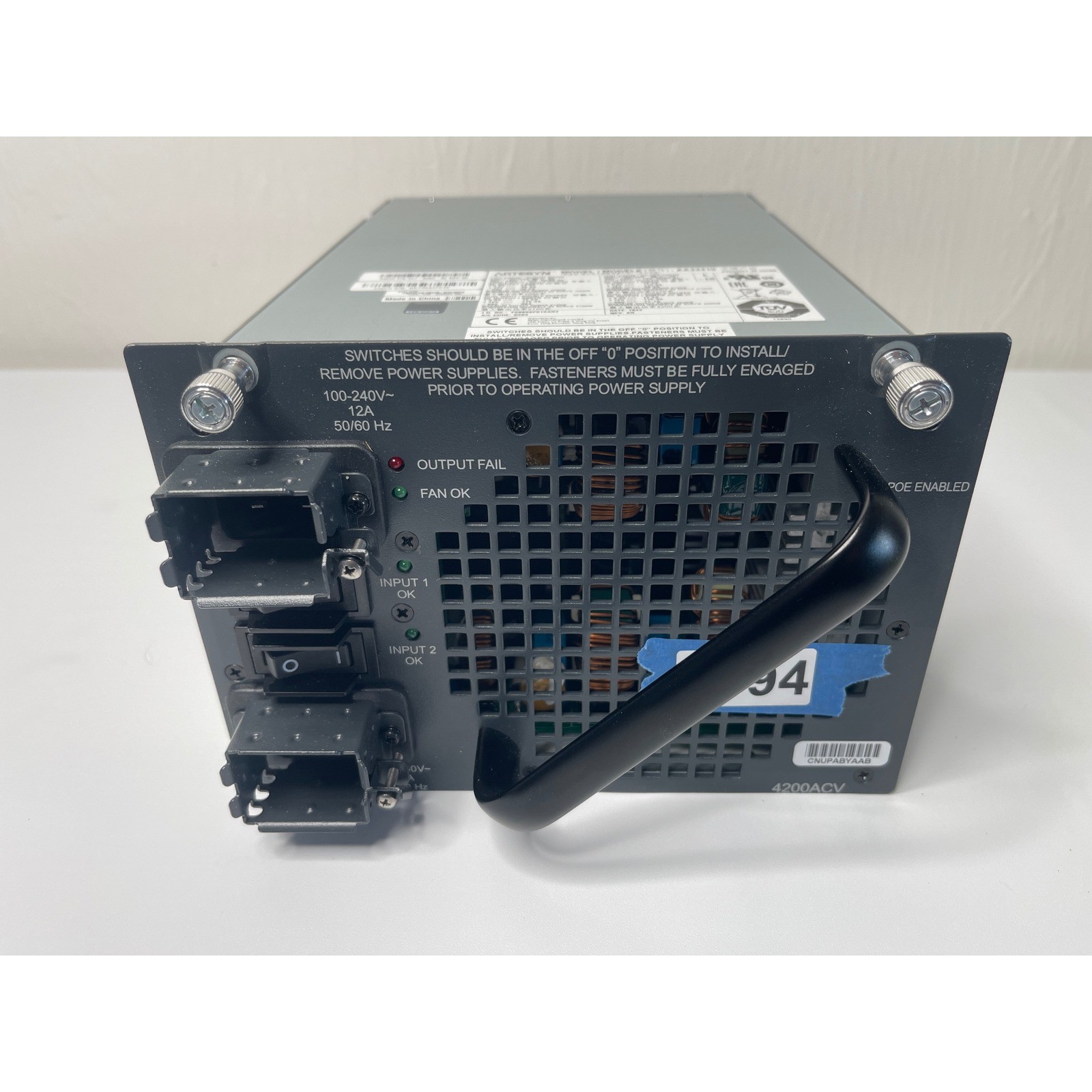Artesyn AA24410 4200W AC Power Supply Module Cisco 4200ACV Dual Input PoE PSU