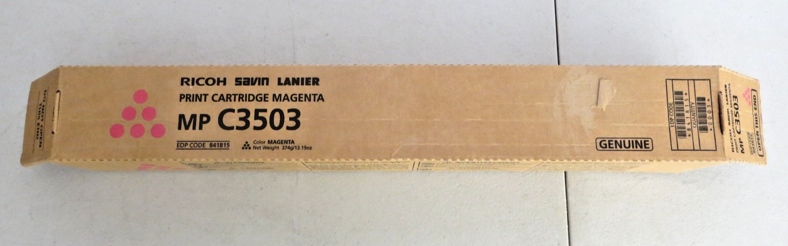 Genuine Ricoh Savin Lanier 841815 MAGENTA MP C3503 Print Cartridge New Open
