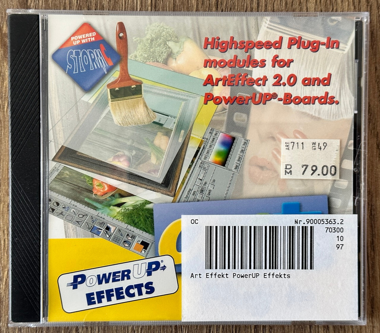 Art Effect Plug-in PowerUP EFFECTS, AMIGA Disk, Powered up with STORM C