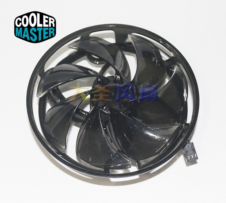 125mm Diameter 3-wire 3-pin Interface Cooling Fan For Cooler Master
