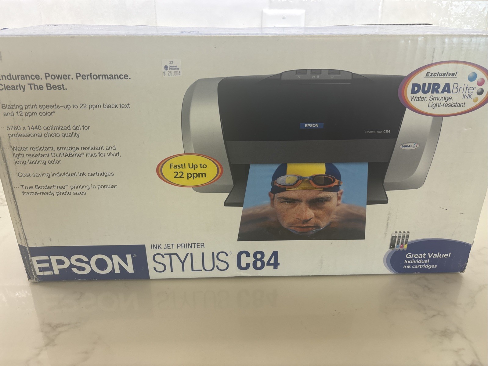 Epson Stylus C84 Inkjet Printer New Open Box