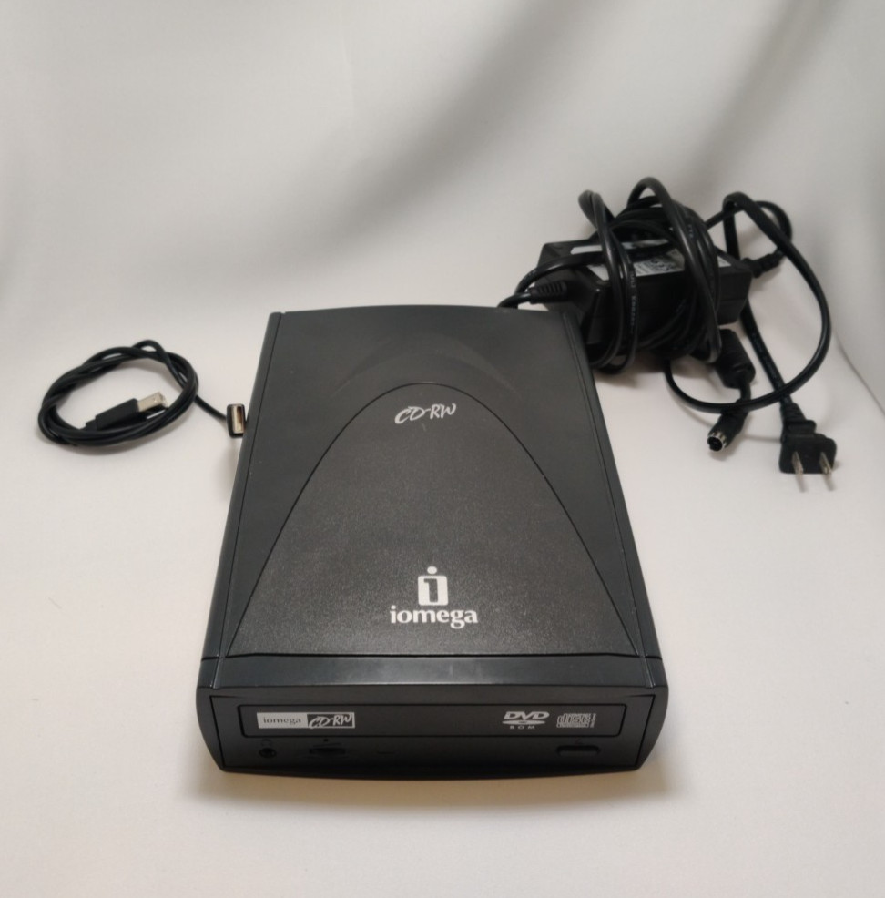 iOmega CD/RW DVD-ROM USB External Drive CDDVD482416E23