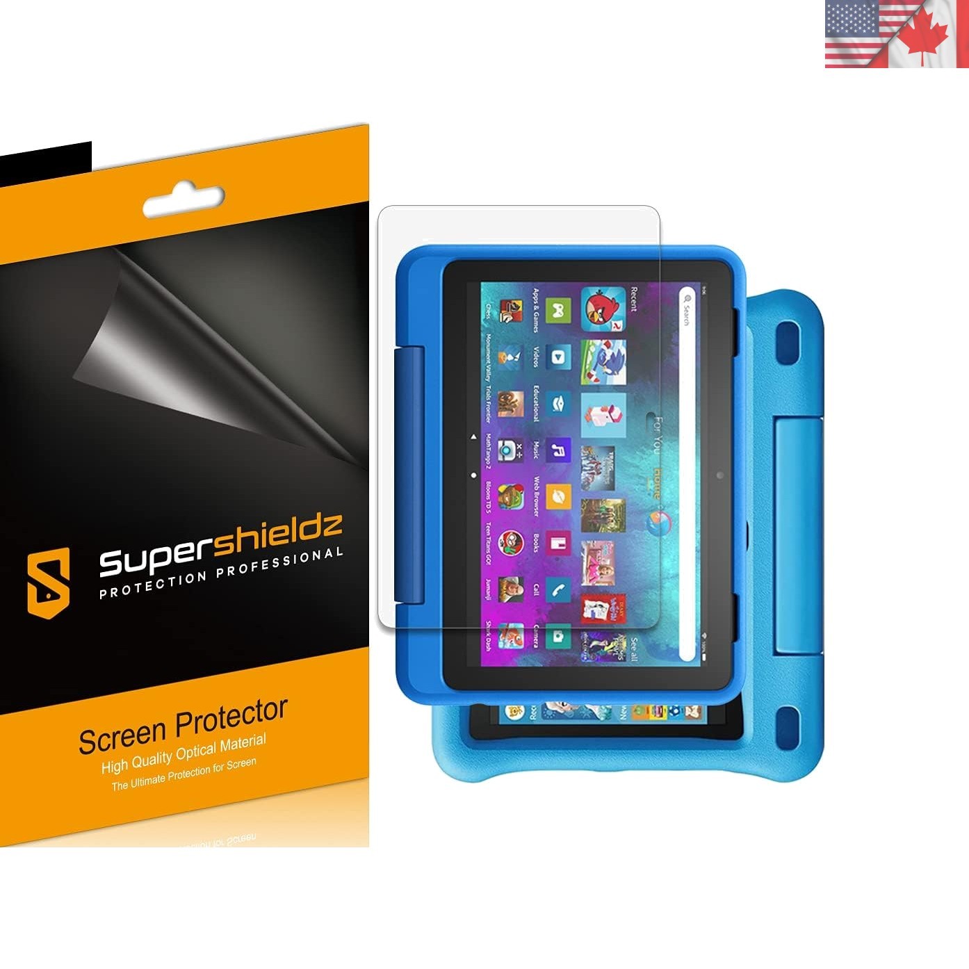 Complete Protection: 3-Pack Scratch Resistant Screen Shields for Fire HD 8 Kids