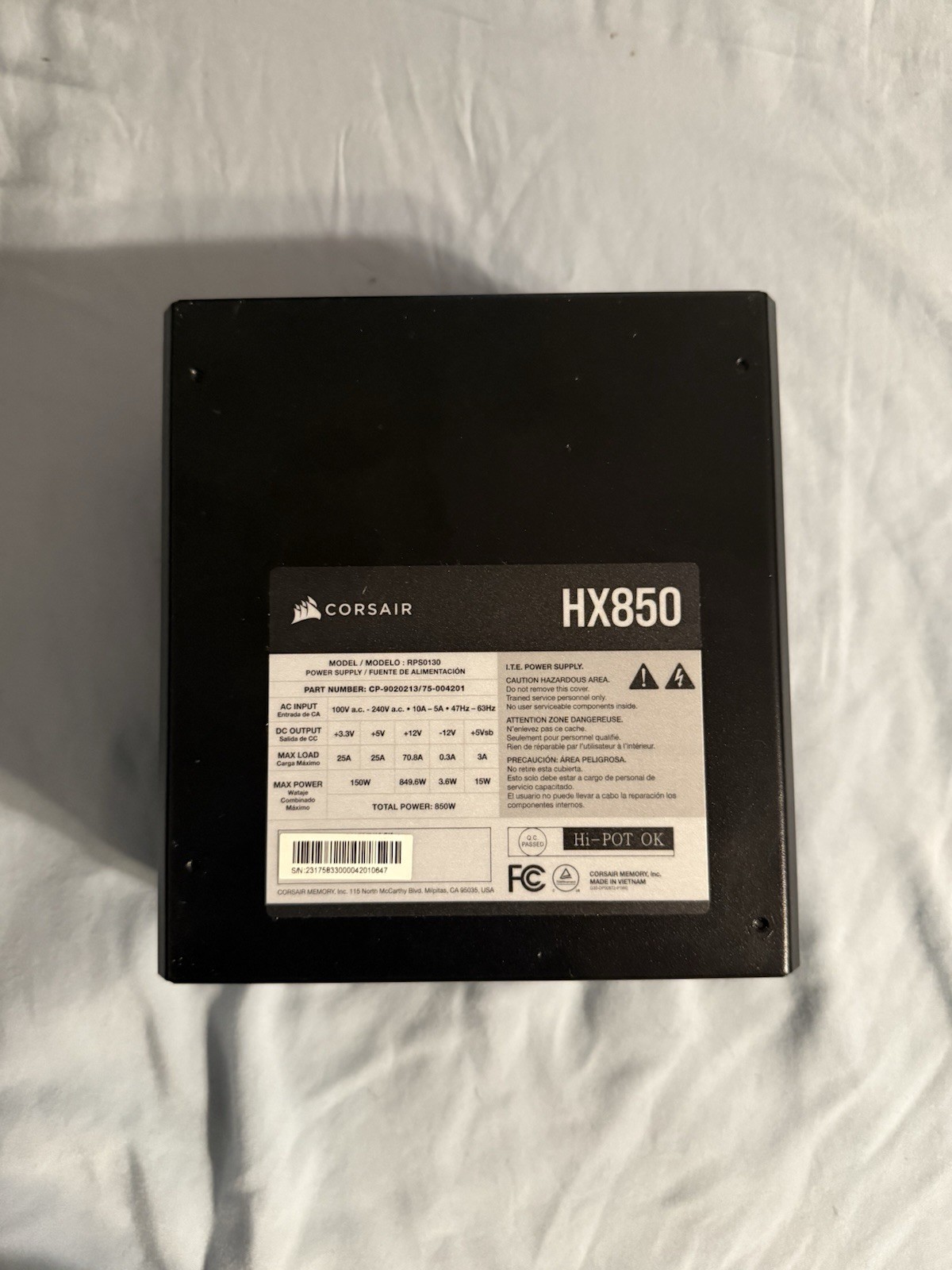 Corsair HX850
