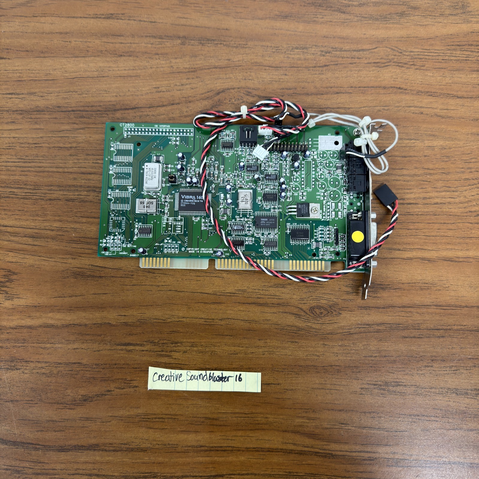 Creative Sound Blaster 16 CT2800 Vibra 16S ISA Sound Card Vintage DOS