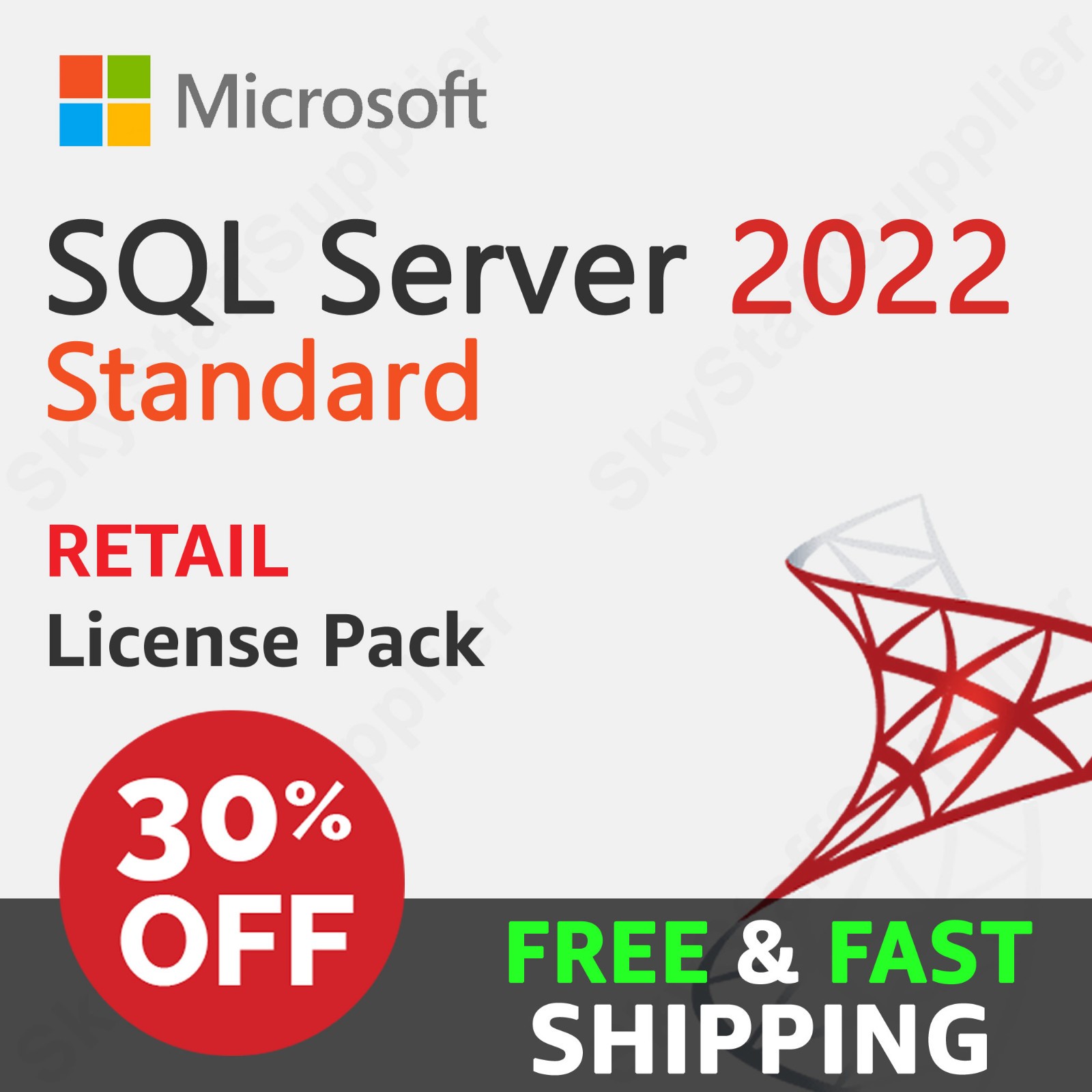 Microsoft SQL Server 2022 Standard Edition - FULL License + 10 CAL - RETAIL