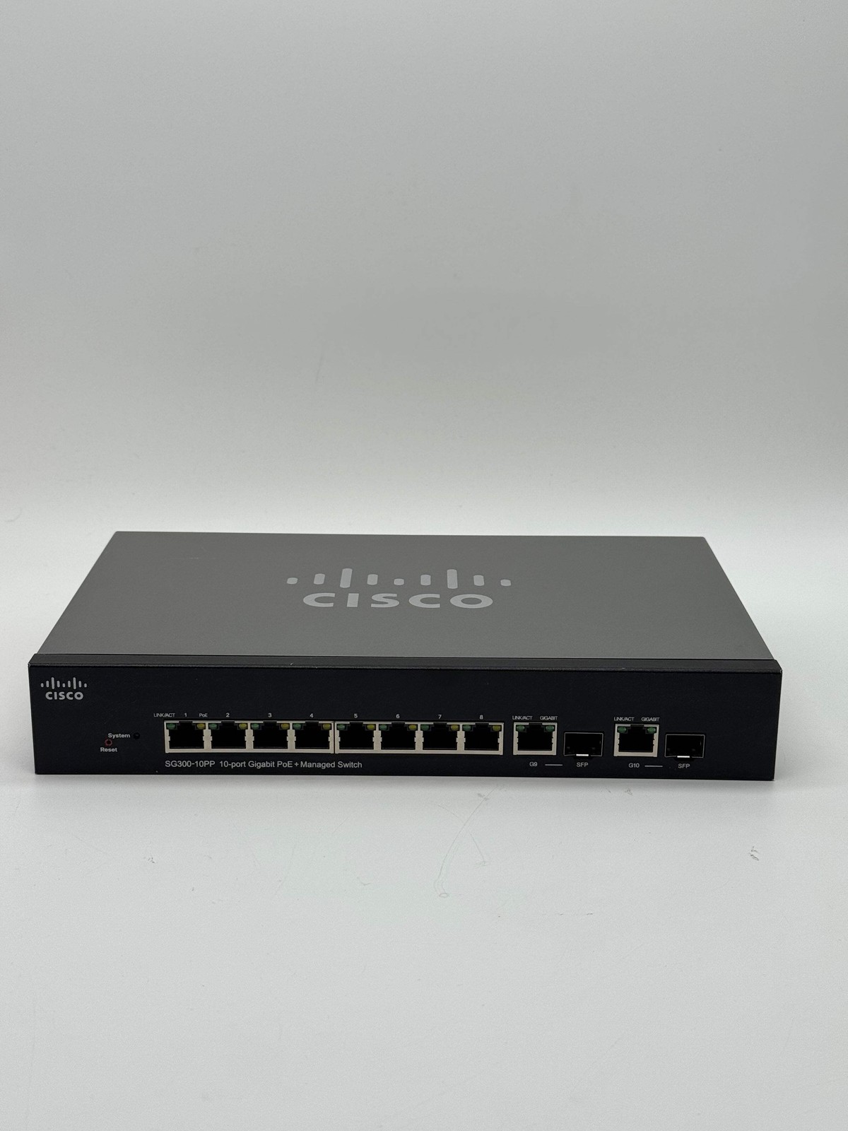 Cisco SG300-10PP 10 Port PoE Gigabit Layer 3 Managed Switch No Power Cable
